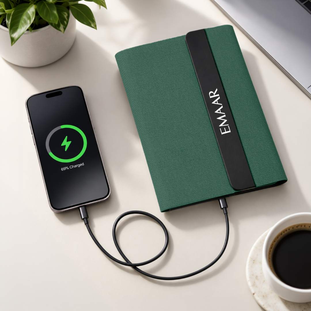 BERGMUND - Santhome Magsafe Wireless Power Bank Folder - Green