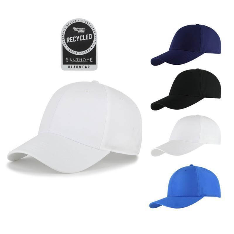 ULTRA - Santhome RPET 6 Panel DryNCool® Sport Cap - Royal Blue — view 5 — MaxPrint Dubai
