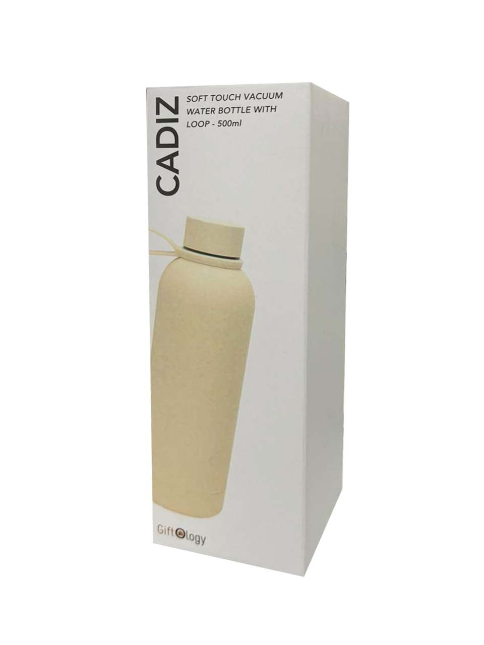 CADIZ - Giftology Double Wall Stainless Steel Bottle 500ml - Sand — view 3 — MaxPrint Dubai