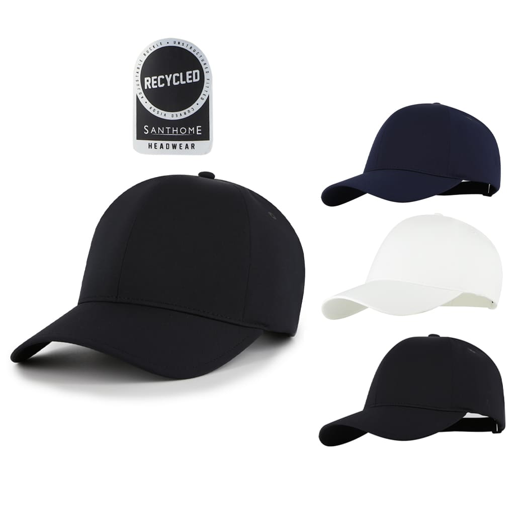 PEAK - Santhome® DryNCool® Advanced Seamless 6-Panel Cap - Black — view 5 — MaxPrint Dubai