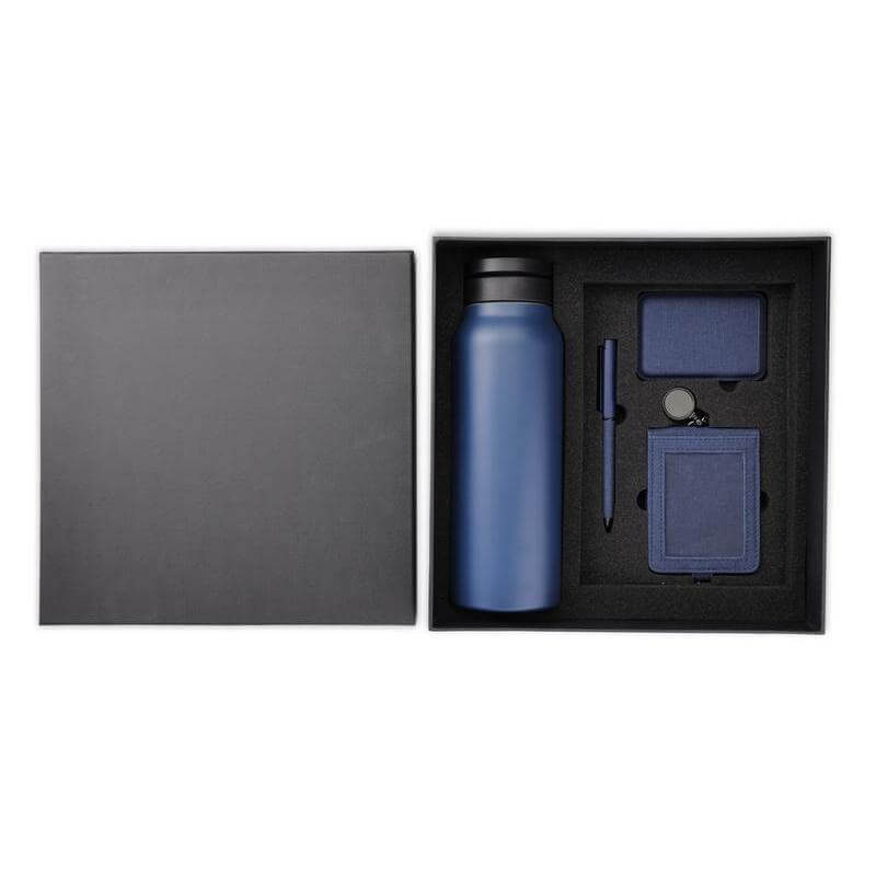 AVEIRO - CHANGE ZERO Sustainable 5pc Gratitude Gift Set - Navy Blue — view 3 — MaxPrint Dubai