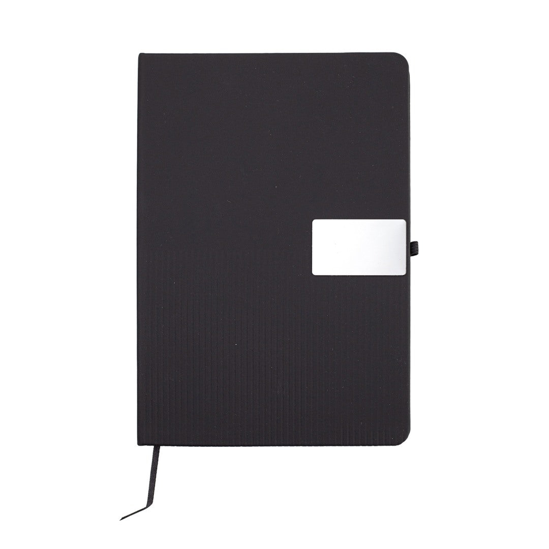 Ripple Set — Giftology Set of Notebook and Pen (Black)