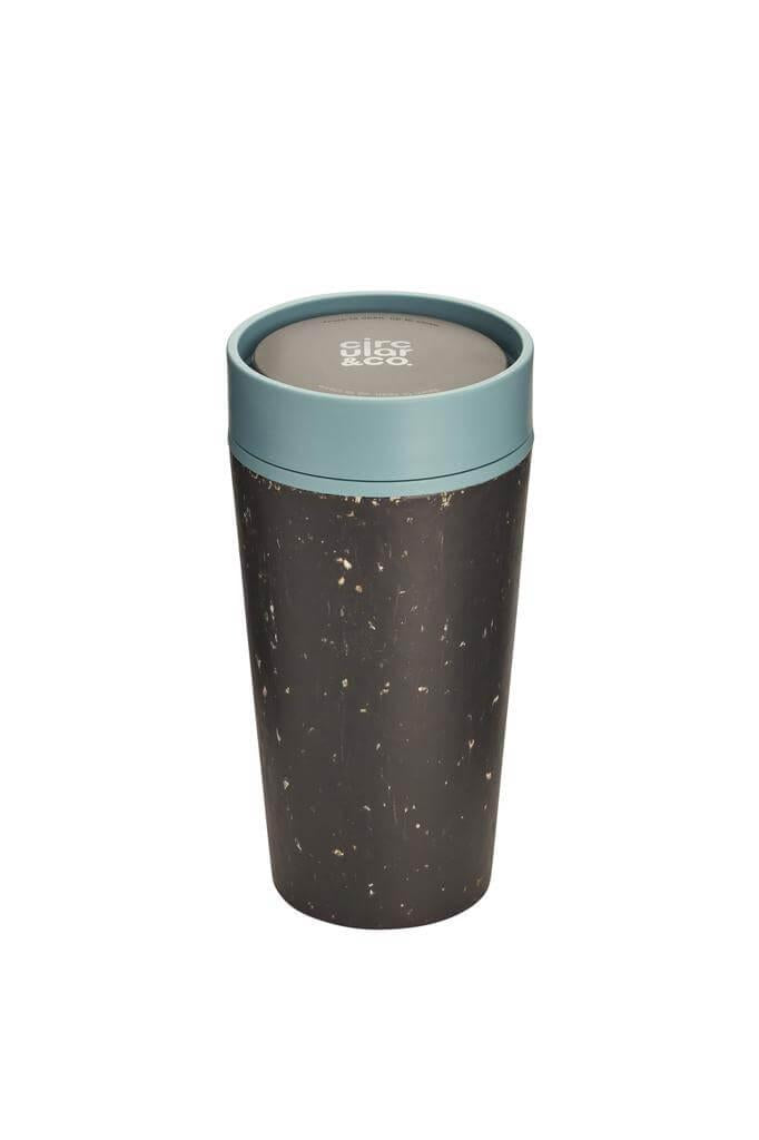 Circular Cup 12oz Black & Faraway Blue