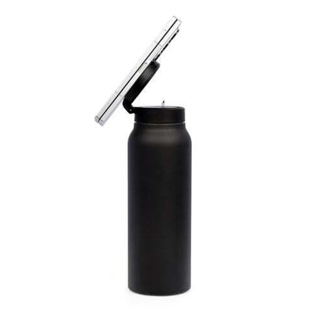 FERRO - Giftology Double Walled Vacuum Bottle with Mag Holder - Black — view 3 — MaxPrint Dubai