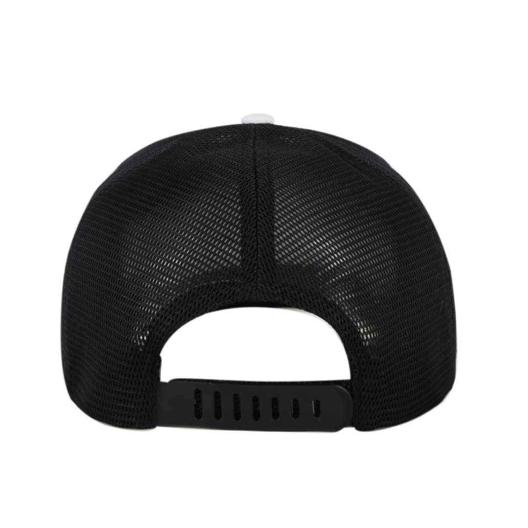 Swift — Santhome 6 Panel Trucker Cap, White / Black