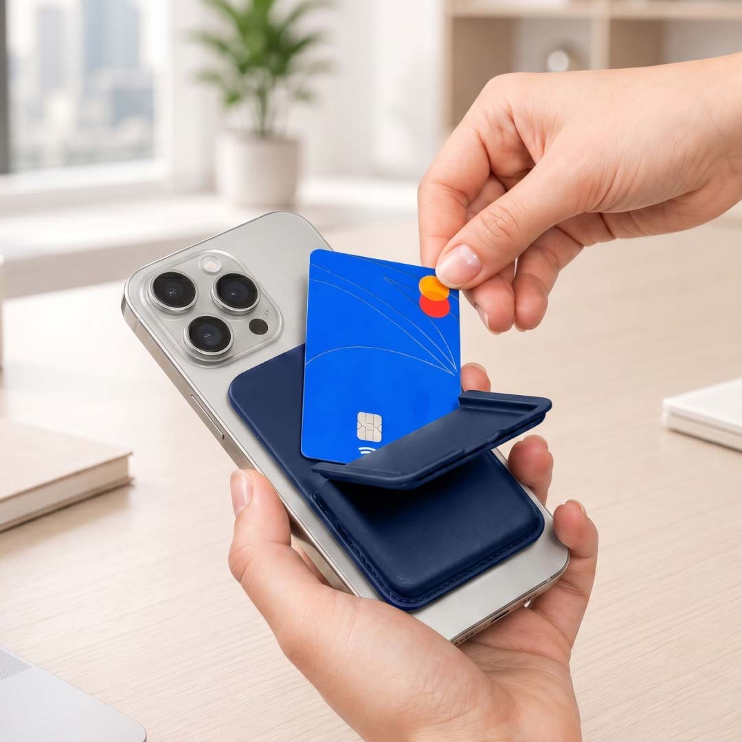 NAPIER - MagCase Phone Cardholder - Navy Blue — view 8 — MaxPrint Dubai