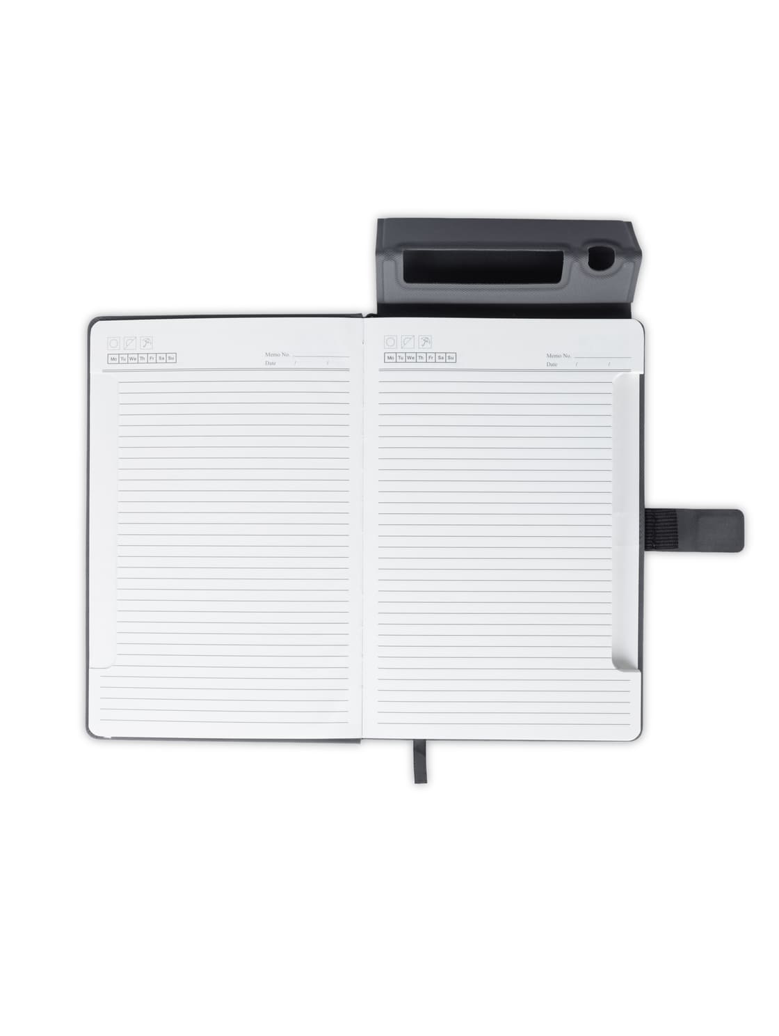 MANEZ - Santhome A5 Notebook with Phone Stand and Pen Holder
