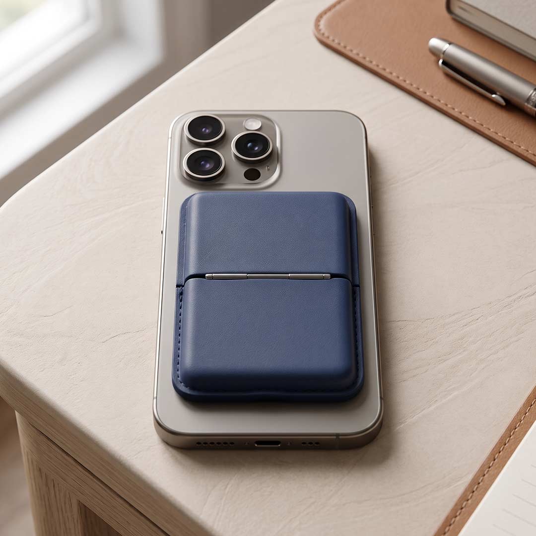 NAPIER - MagCase Phone Cardholder - Navy Blue — view 7 — MaxPrint Dubai