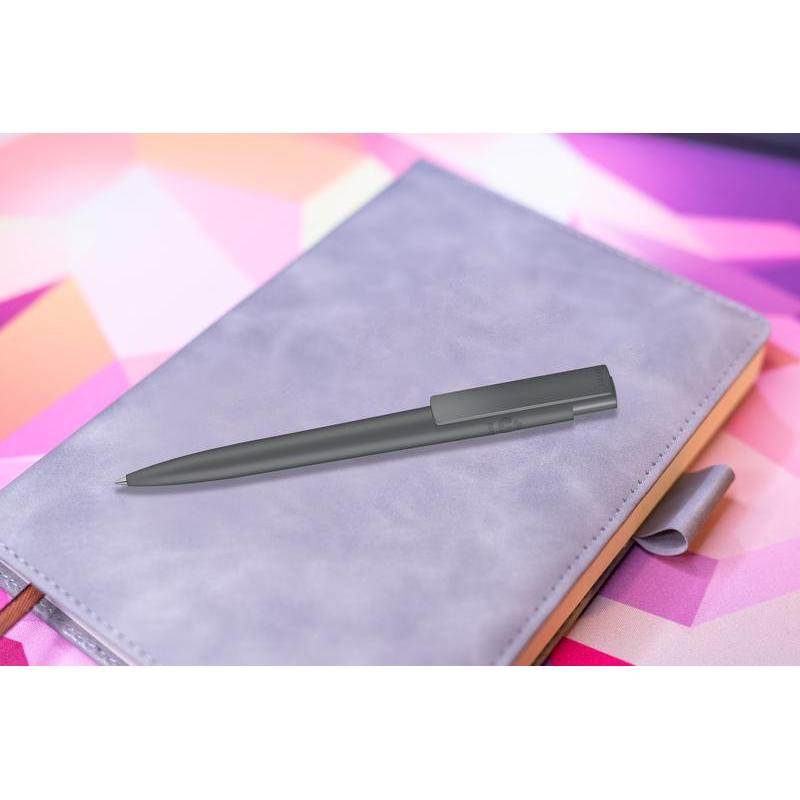 UMA PRO F OCEAN Recycled Plastic Pen - Dark Grey — view 3 — MaxPrint Dubai