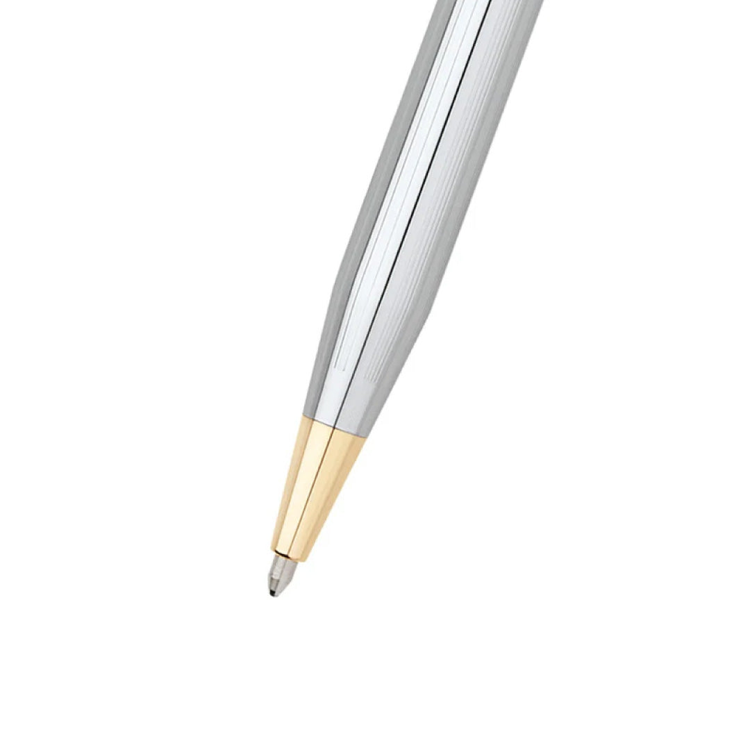 Cross Classic Century® Medalist® Chrome with 23KT Gold Plated Appointments Ballpoint Pen  (Blue Ink)