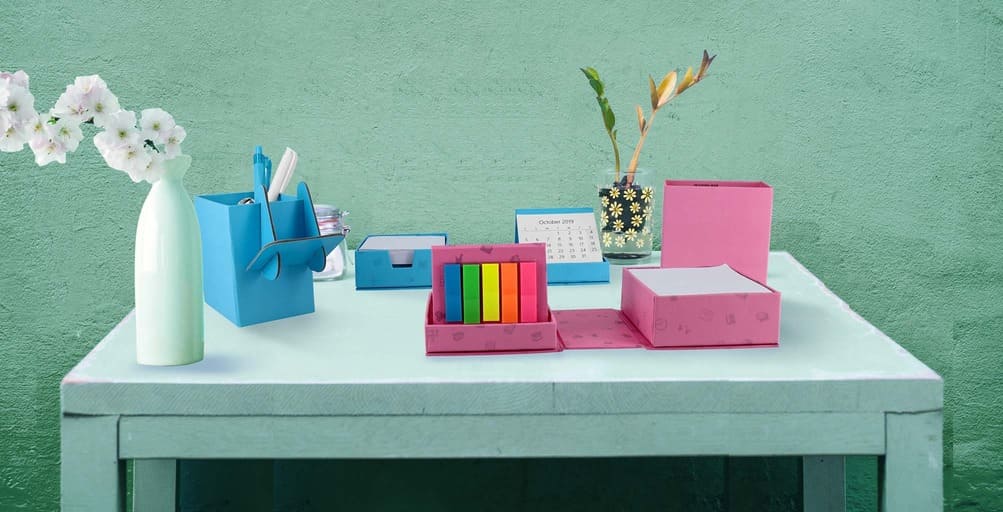 KALMAR - eco-neutral Memo/Calendar Cube - Pink — view 5 — MaxPrint Dubai