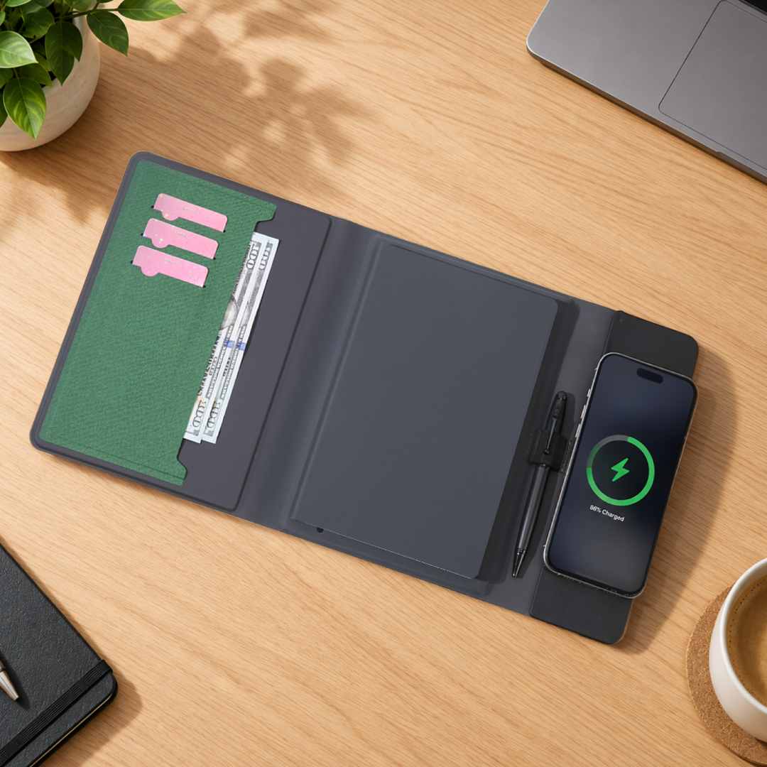 BERGMUND - Santhome Magsafe Wireless Power Bank Folder - Green