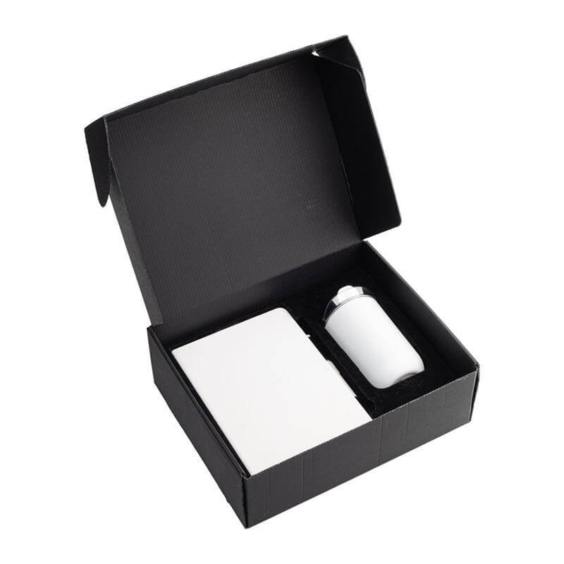 HEVIZ - Giftology Set of Tumbler, A5 Notebook and Pen - White — view 4 — MaxPrint Dubai