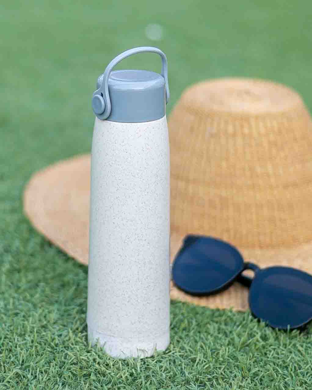 RABI - eco-neutral Wheat Straw Glass Bottle — view 8 — MaxPrint Dubai