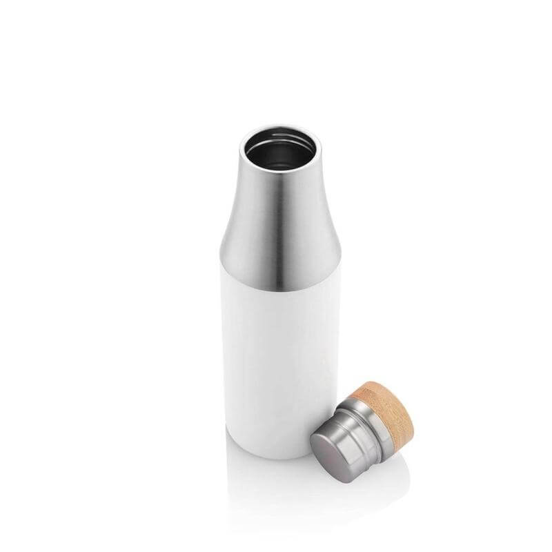 R-BREDA - CHANGE Collection Recycled Insulated Water Bottle - White — view 3 — MaxPrint Dubai