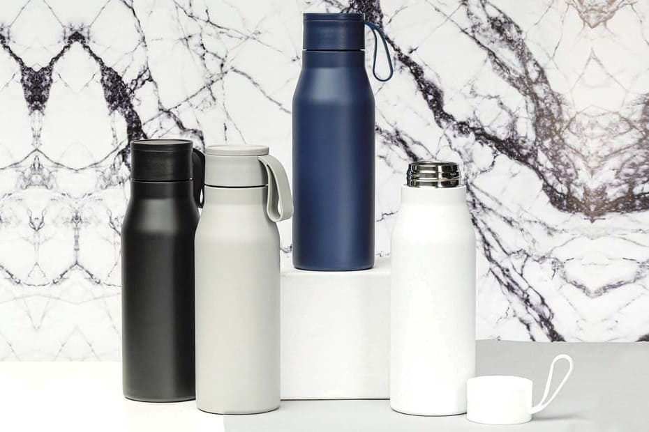 R-NEBRA - CHANGE Collection Recycled Stainless Steel Vacuum Bottle - Black — view 6 — MaxPrint Dubai