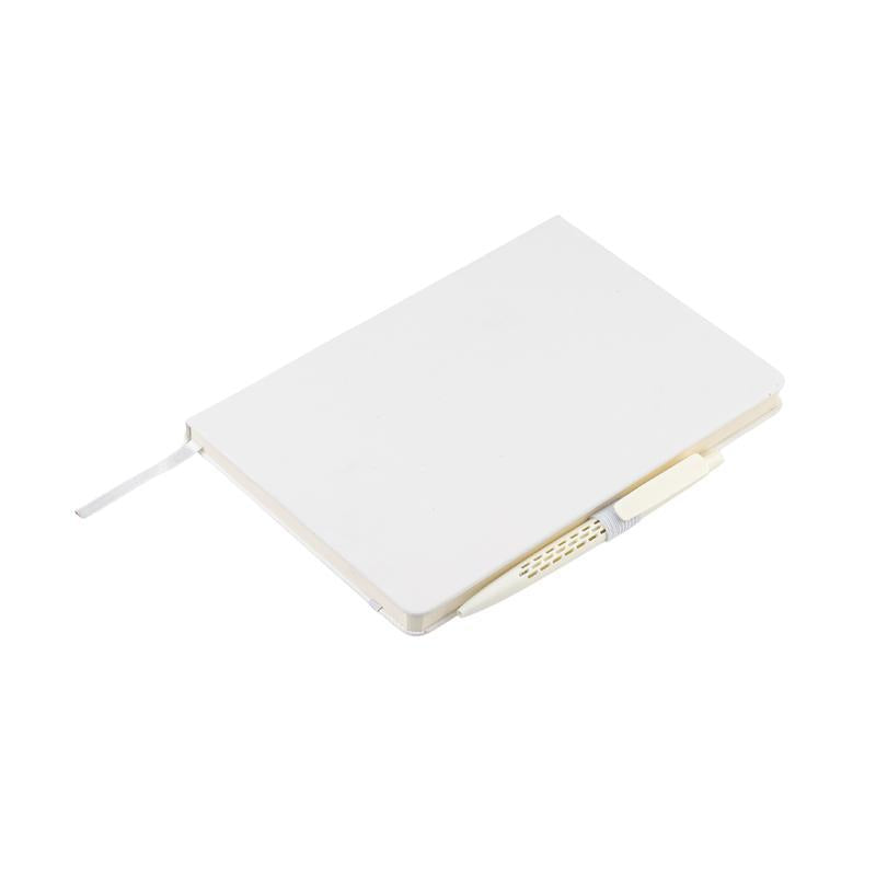 KOKSI - Giftology Set of Double Walled Tumbler, A5 Notebook and Pen - White — view 7 — MaxPrint Dubai