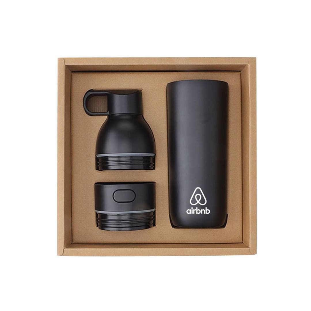 RUVO - CHANGE ZERO 2-in-1 Modular Hydration Gift Set - Black — view 10 — MaxPrint Dubai