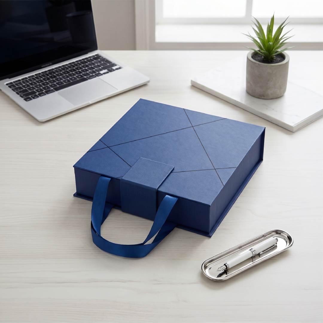 Moda Giftology Premium 2pc Gift Set in Navy Blue