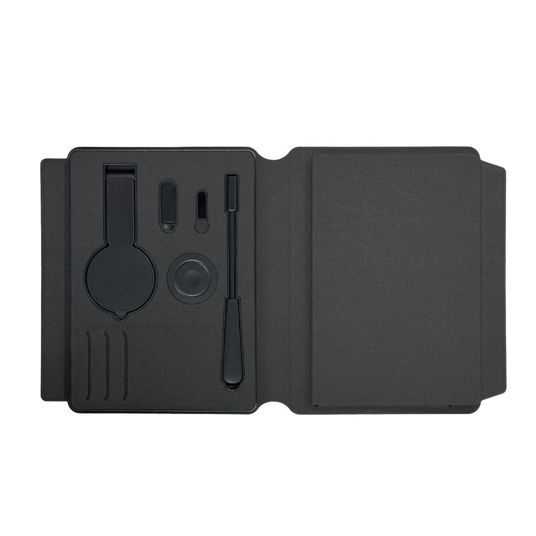 Solais — Santhome Recycled 10000 mAh Power Bank and 15W Magsafe Smart A5 Organizer - Black