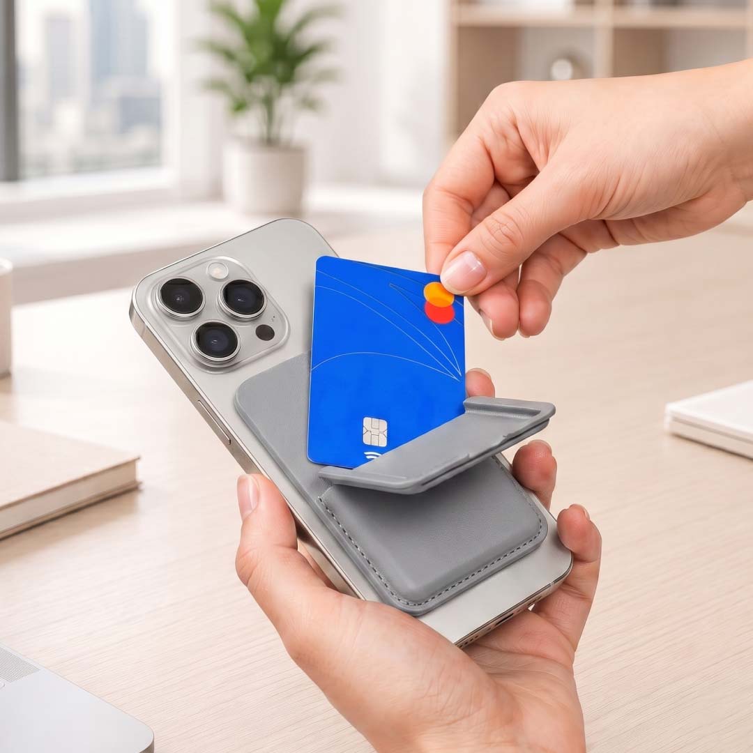 NAPIER - MagCase Phone Cardholder - Grey — view 7 — MaxPrint Dubai
