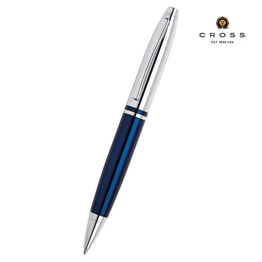 Cross Calais™ Ballpoint Pen with Notebook and Cardholder Gift Set - Blue — view 8 — MaxPrint Dubai