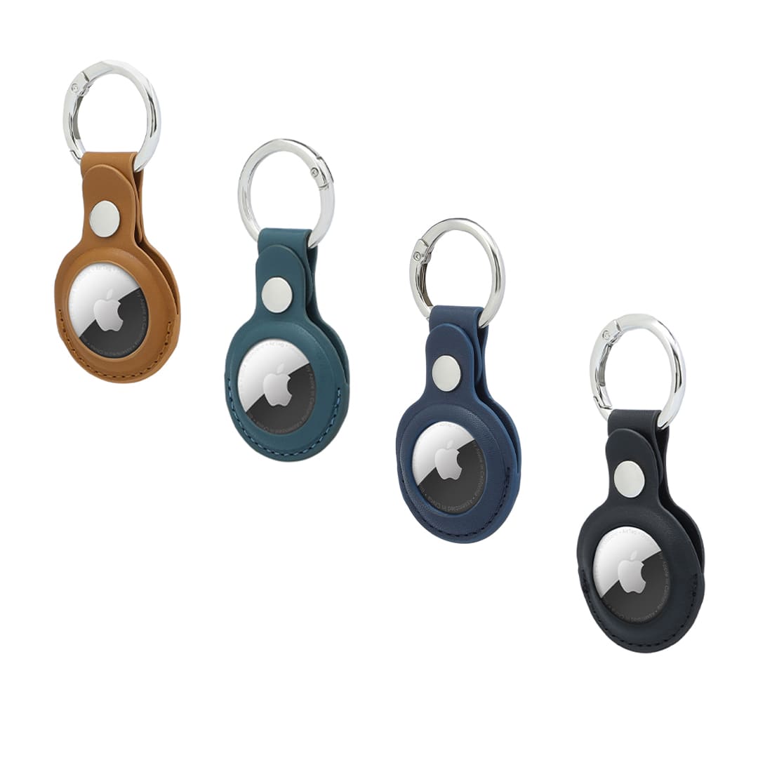LEEVI - Santhome® PU Keychain with Santhome Tag pocket - Navy Blue — view 10 — MaxPrint Dubai