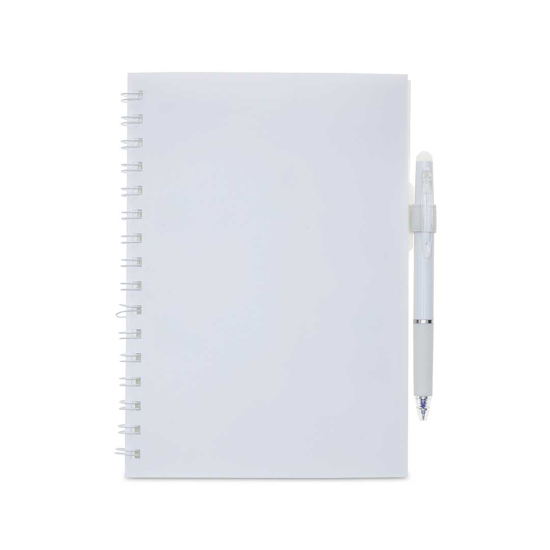 Santhome® Eternity - The Reusable Notebook & Pen Set - White — view 6 — MaxPrint Dubai