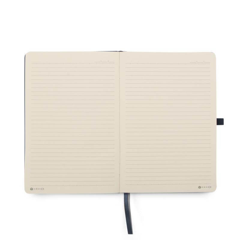 Cross Click™ Chrome Ballpoint Pen & A5 Hardcover Notebook Gift Set - Black