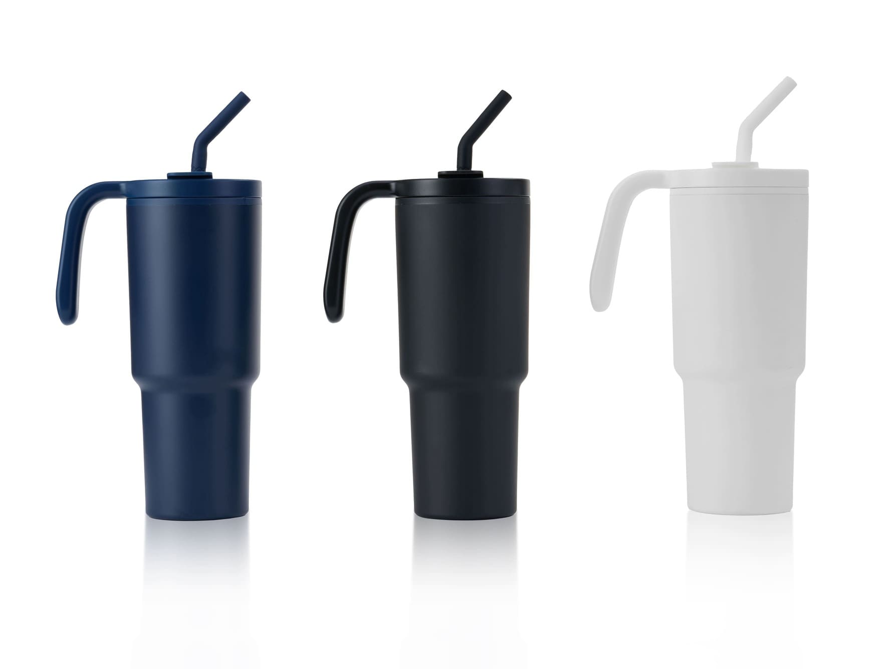 FORZA 360 - Hans Larsen Recycled Stainless Steel/PP Tumbler with 360 Branding - Navy Blue