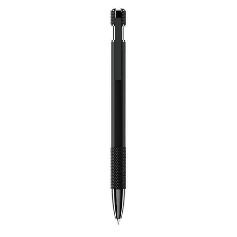 PILA - Recycled Aluminium Ballpoint Pen - Black — view 5 — MaxPrint Dubai