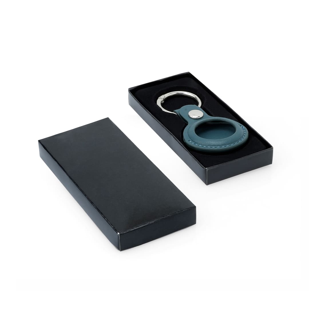 LEEVI - Santhome® PU Keychain with Santhome Tag pocket - Green — view 8 — MaxPrint Dubai