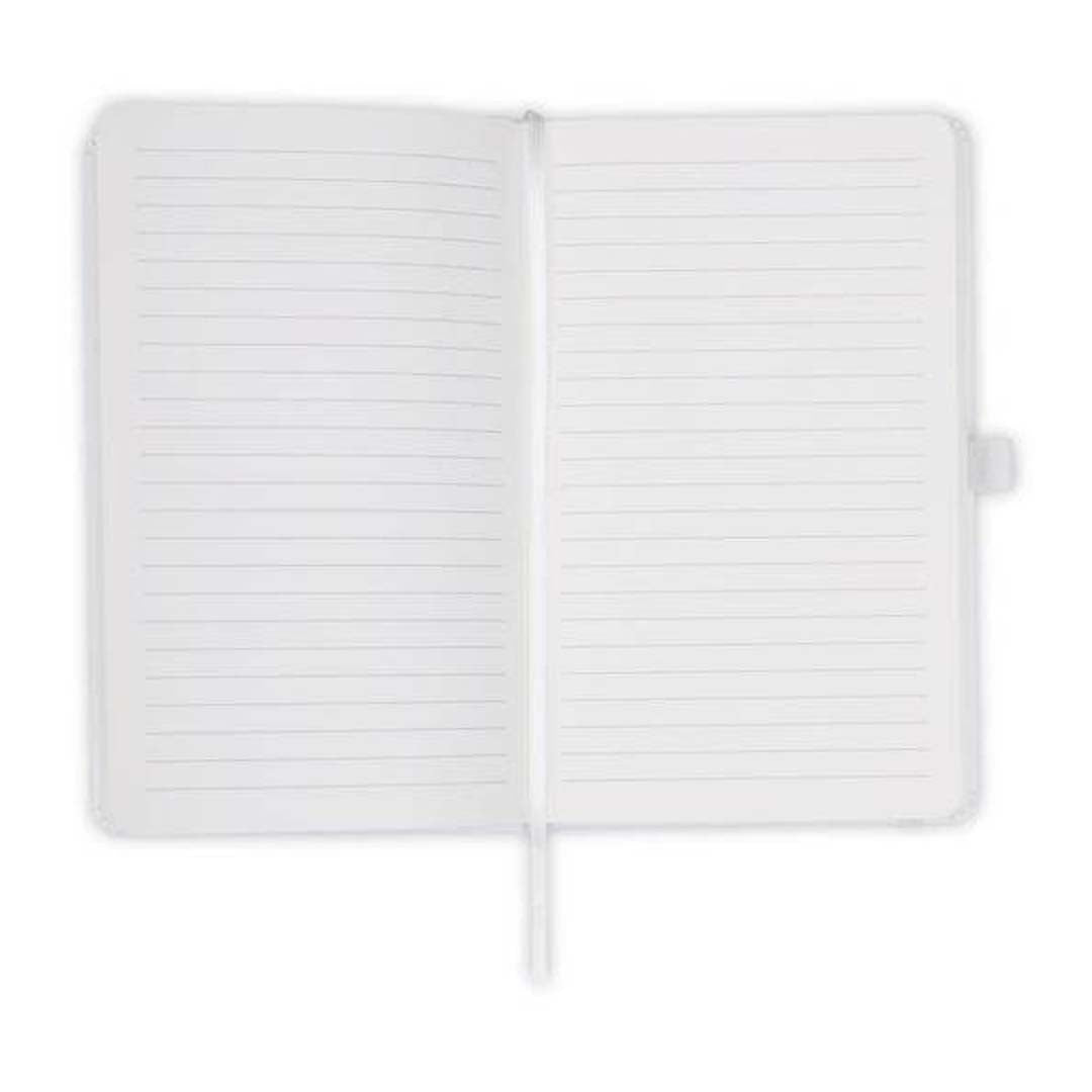 BARON - Santhome Expanded A5 Hard Cover Notebook - White — view 3 — MaxPrint Dubai