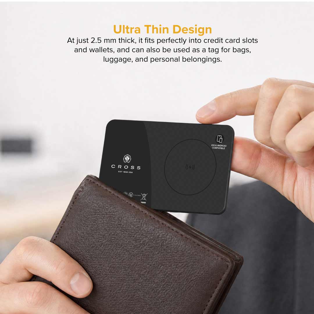CROSS® Dual Find My Card Tag — Black