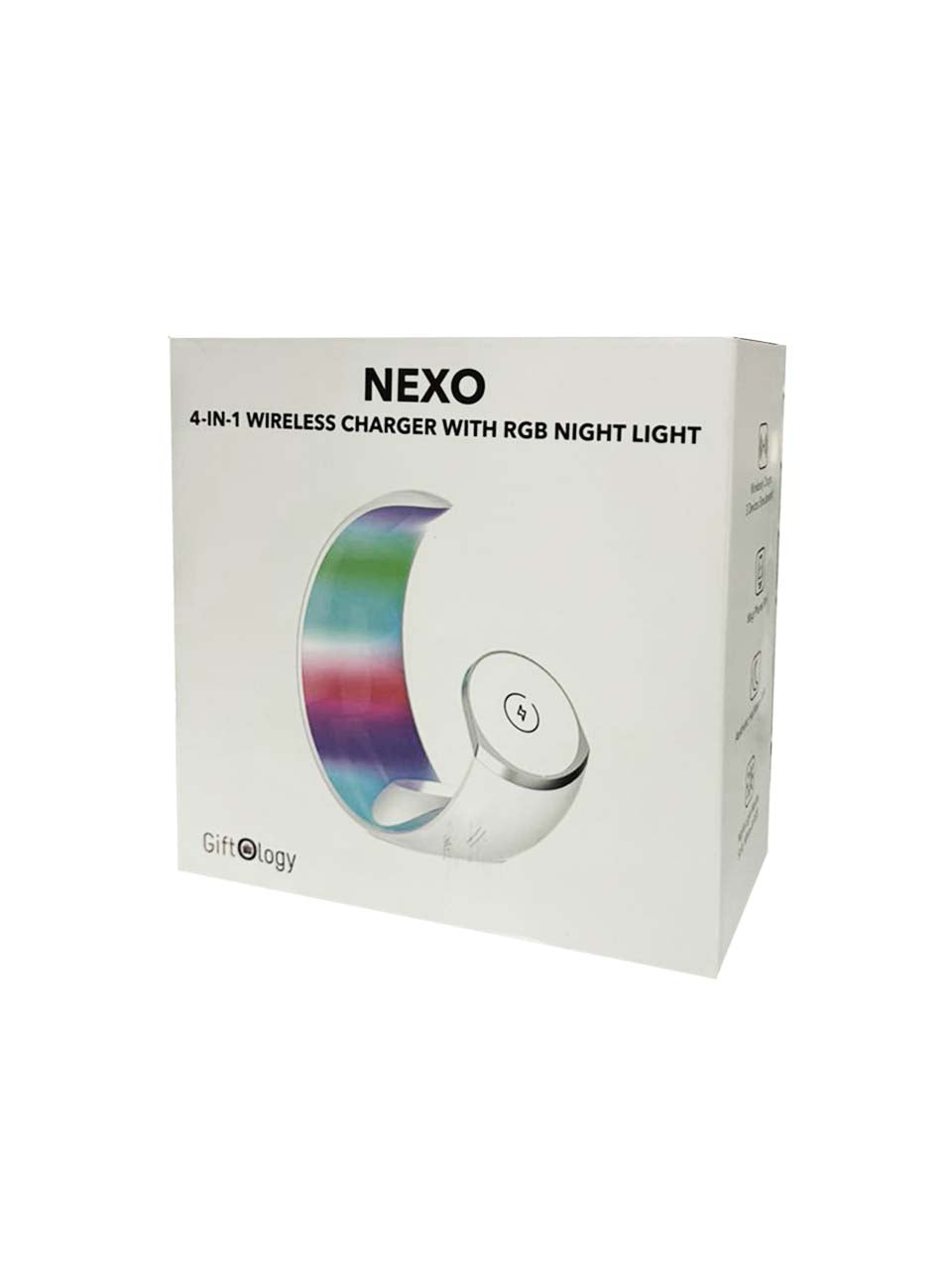 NEXO - Giftoloy 4-in-1 Wireless Charger with Night Light - White