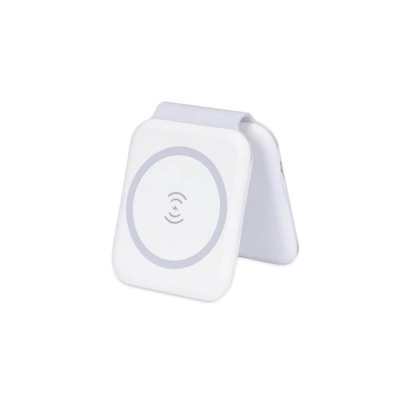 TURIN - @memorii Foldable Wireless Charger and Multicable Set - White — view 3 — MaxPrint Dubai