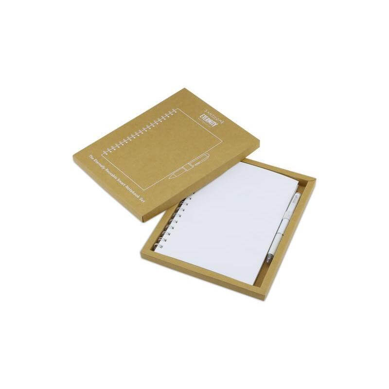 Santhome® Eternity - The Reusable Notebook & Pen Set - White — view 10 — MaxPrint Dubai