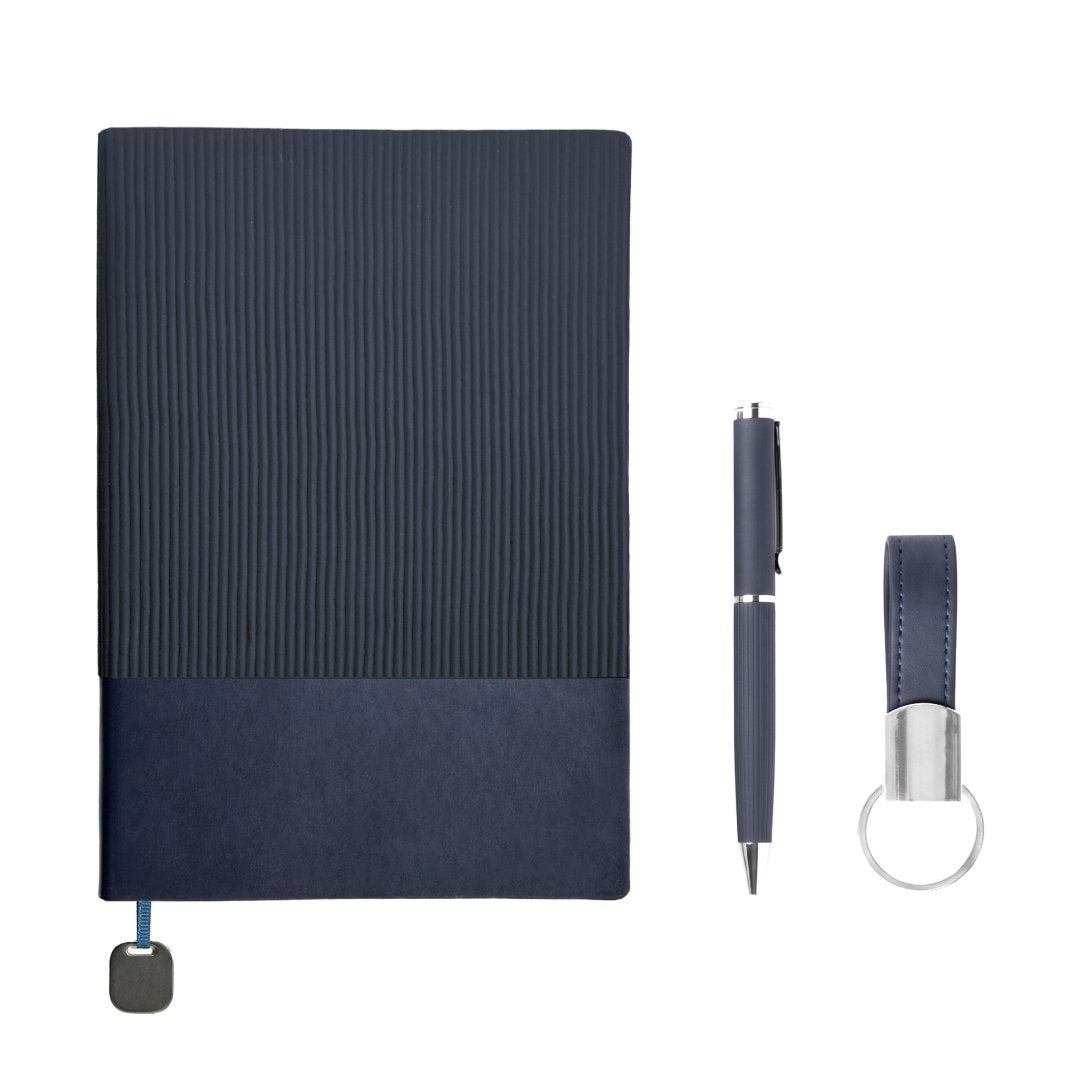 Firenze Giftology Luxeline 4pc Gift Set in Navy Blue