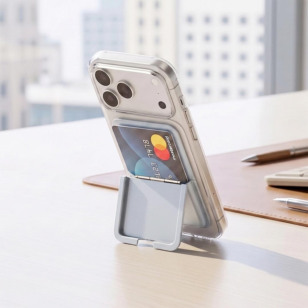 NAPIER - MagCase Phone Cardholder - Grey — view 5 — MaxPrint Dubai