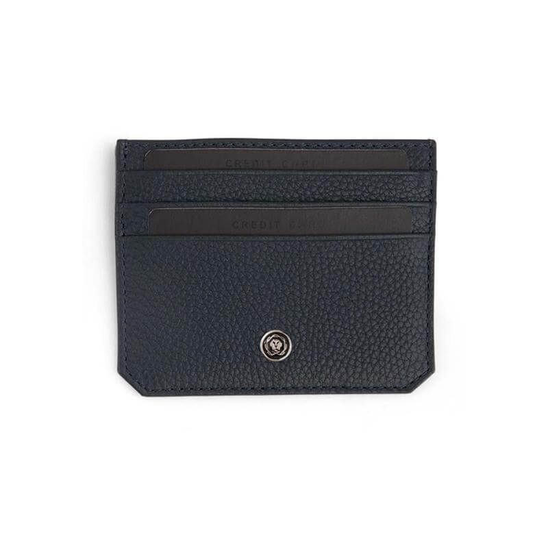 CROSS Pebble Leather 6CC Cardholder - Navy Blue — view 3 — MaxPrint Dubai