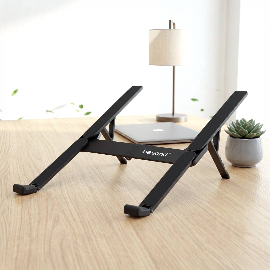 Malin — @memorii Portable Aluminium Laptop Stand - Black