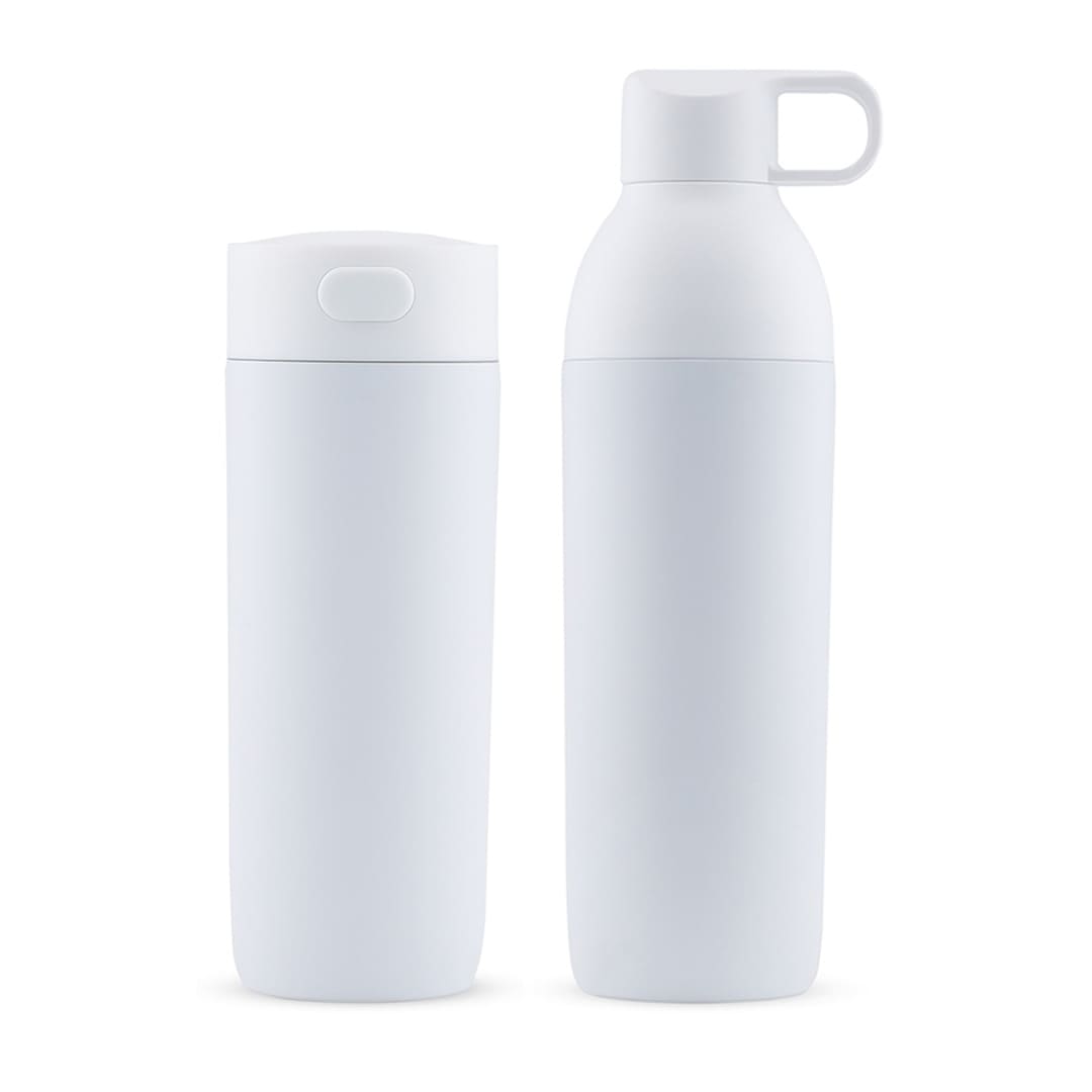 RUVO - CHANGE ZERO 2-in-1 Modular Hydration Gift Set - White — view 5 — MaxPrint Dubai