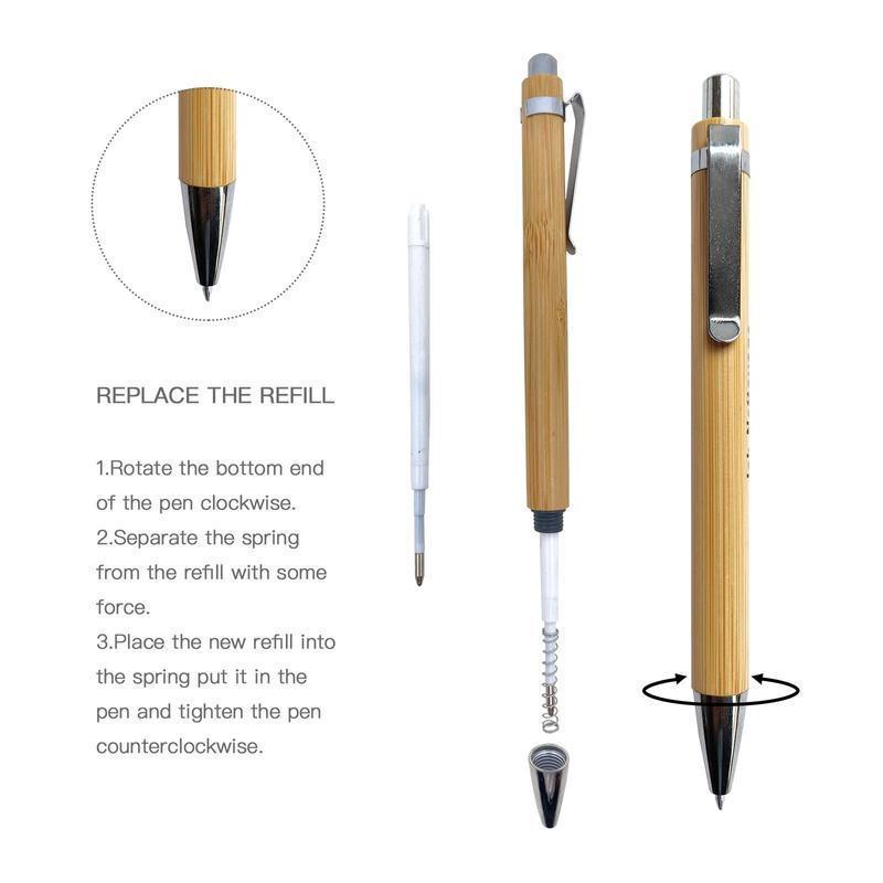 Bamboo Ballpoint Pen — view 4 — MaxPrint Dubai