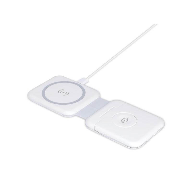 TURIN - @memorii Foldable Wireless Charger and Multicable Set - White — view 6 — MaxPrint Dubai