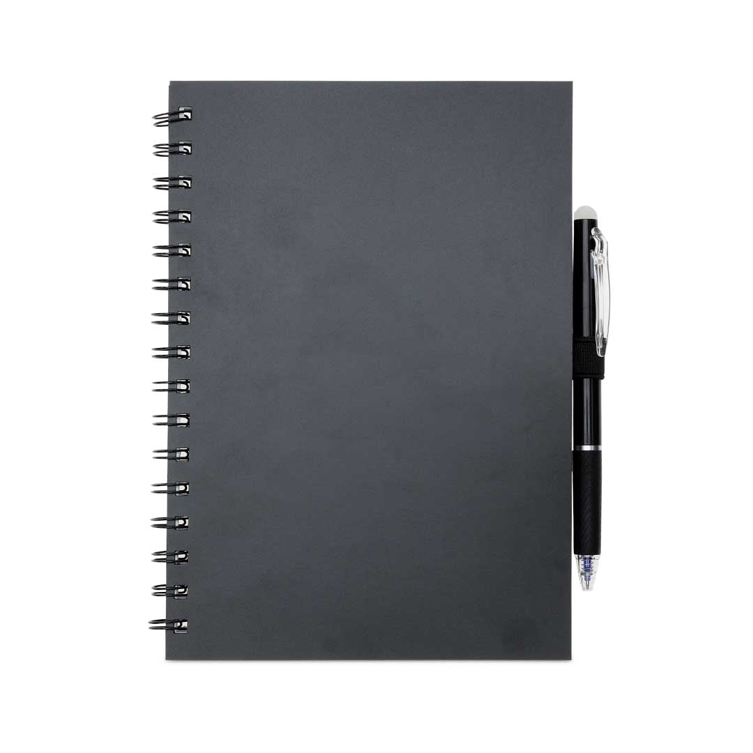 Santhome® Eternity - The Reusable Notebook & Pen Set - Black — view 6 — MaxPrint Dubai