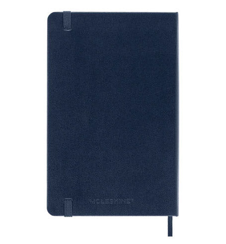 Moleskine Classic Medium Ruled Hard Cover Notebook - Navy Blue