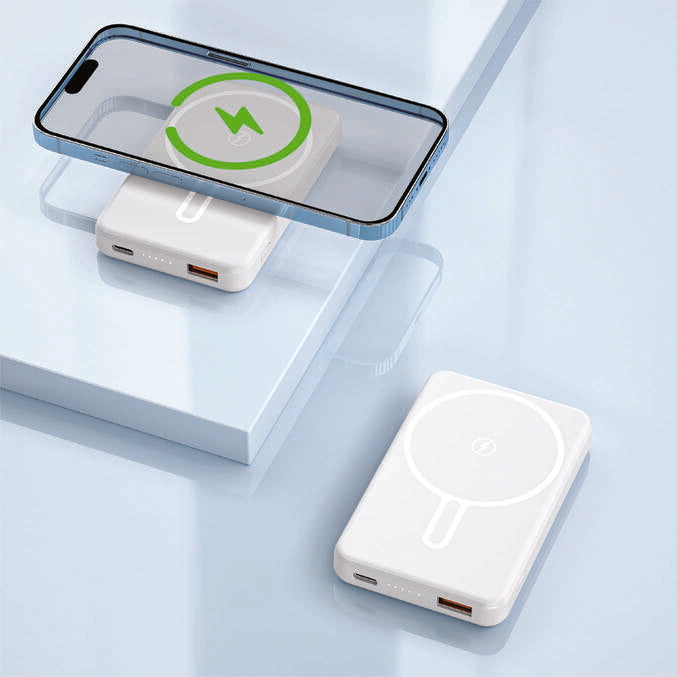 TOVUZ - Giftology 10,000 mAh Magnetic Wireless Powerbank in Gift Box- White — view 10 — MaxPrint Dubai
