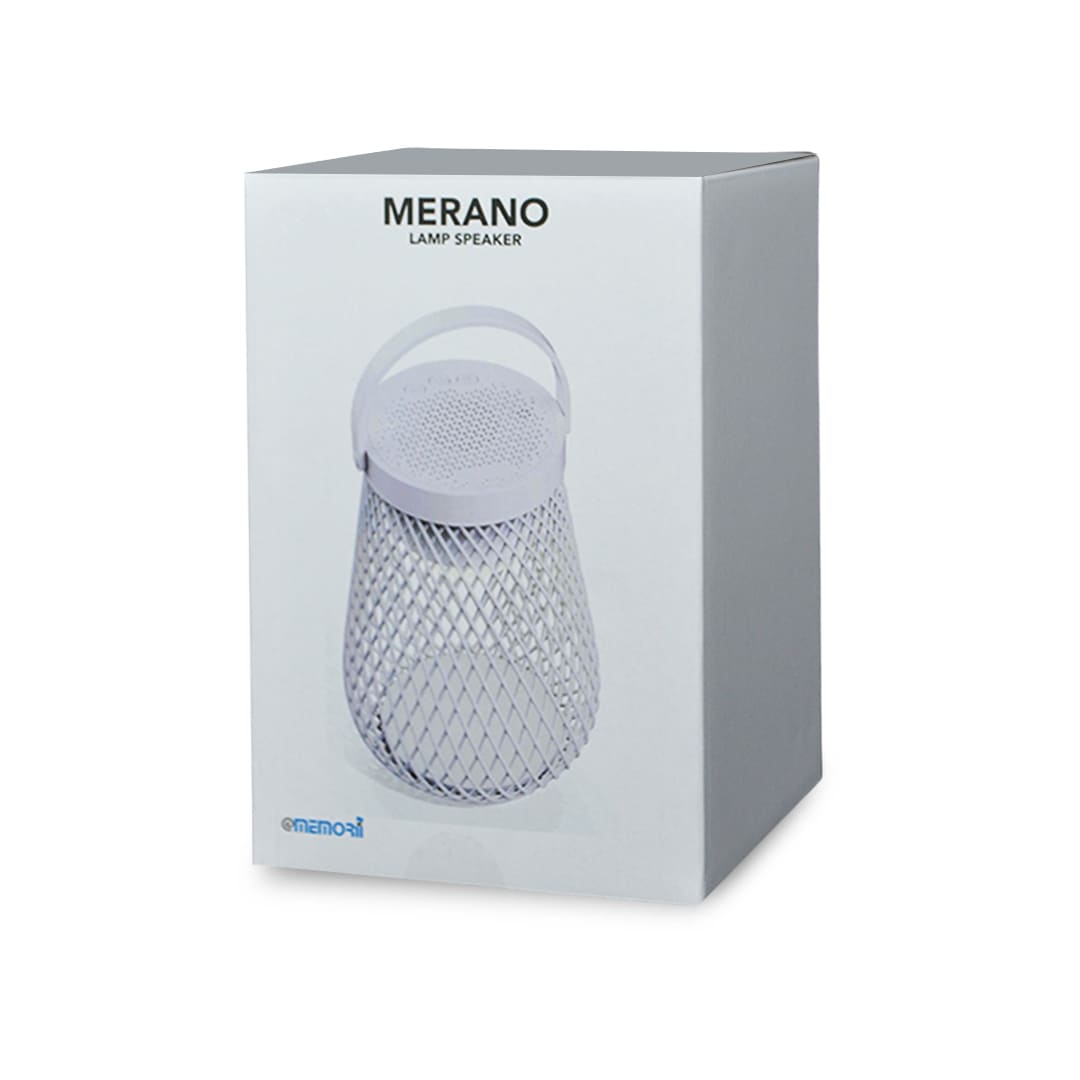MERANO - @memorii Wireless Speaker Lantern - White — view 9 — MaxPrint Dubai