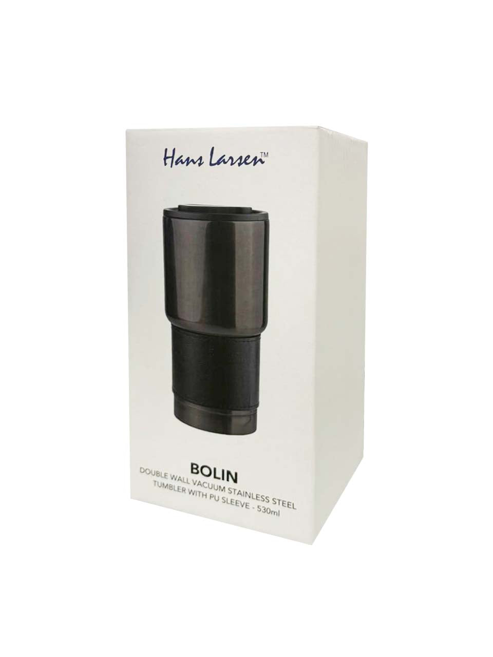 BOLIN - Hans Larsen Insulated Tumbler with Grip Sleeve 530ml - Black — view 5 — MaxPrint Dubai