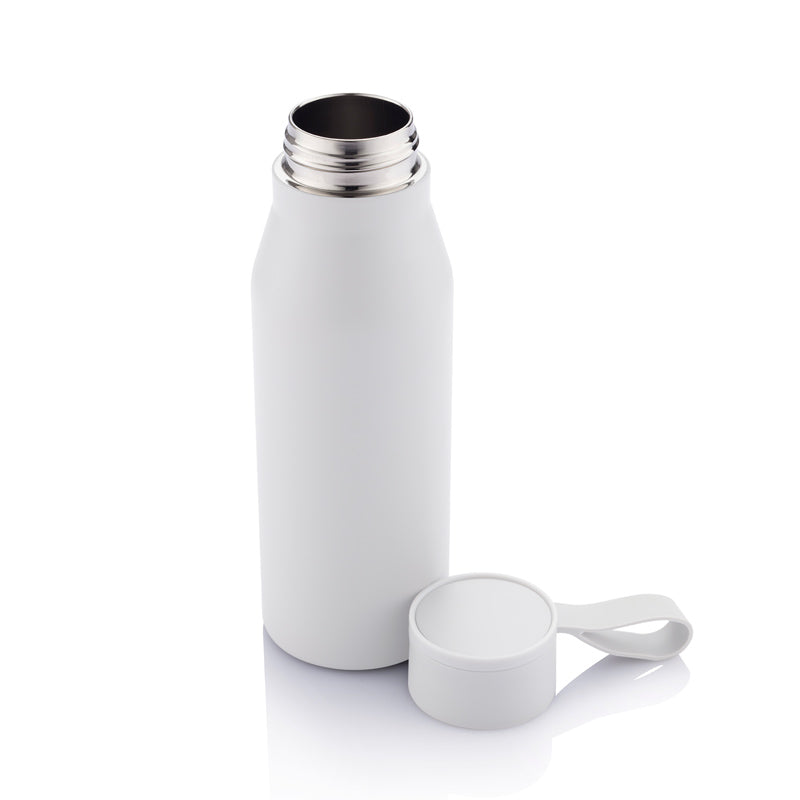 R-NEBRA - CHANGE Collection Recycled Stainless Steel Vacuum Bottle - White — view 2 — MaxPrint Dubai